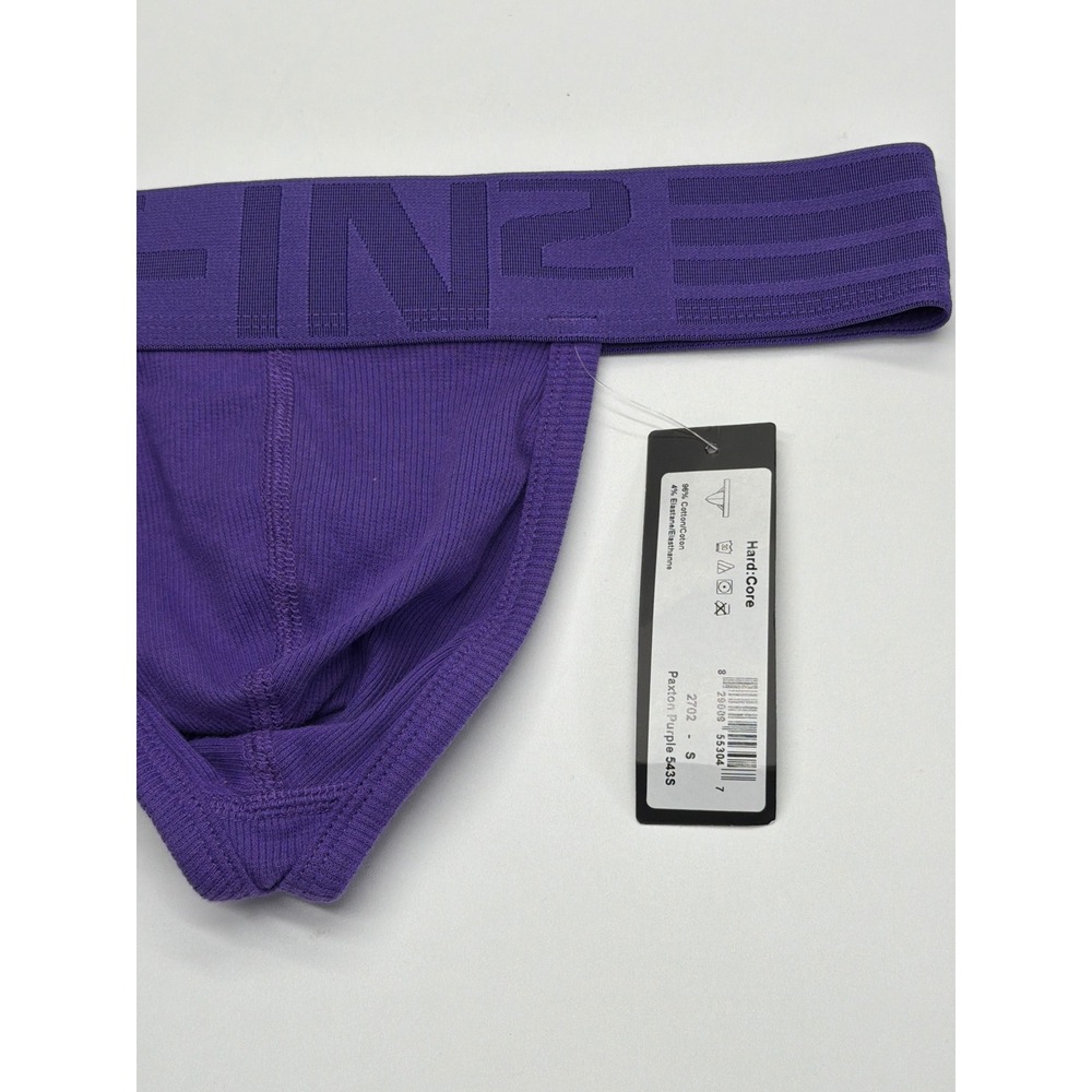 C-IN2 Mens Hard Core Jockstrap Paxton Purple 2702 Cotton Ribbed Supporter Small - Picture 2 of 6
